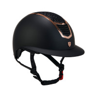 Capacete Eclipse com strass e viseira larga (3 acolchoamentos) Equestro Preto / prata Capacete Eclipse com strass e viseira larga (3 acolchoamentos) Equestro Preto / prata