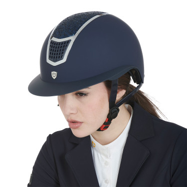 Capacete Eclipse com strass e viseira larga (3 acolchoamentos) Equestro Capacete Eclipse com strass e viseira larga (3 acolchoamentos) Equestro