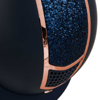 Capacete Eclipse com strass Equestro Marinho / ouro rosa Azul-marinho