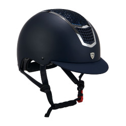 Capacete Eclipse com strass Equestro Marinho / prateado Azul Capacete Eclipse com strass Equestro Marinho / prateado Azul