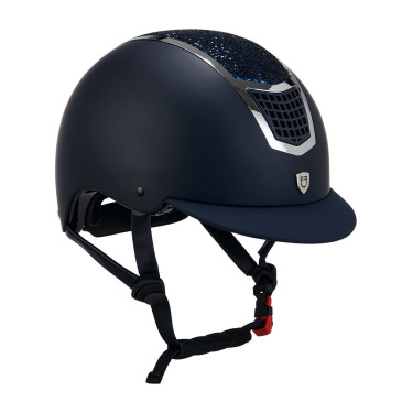 Capacete Eclipse com strass Equestro Marinho / prateado Azul Capacete Eclipse com strass Equestro Marinho / prateado Azul