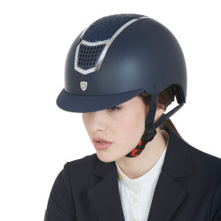 Capacete Eclipse com strass Equestro Marinho / prateado Azul Capacete Eclipse com strass Equestro Marinho / prateado Azul