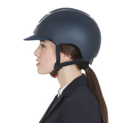 Capacete Eclipse com strass Equestro Marinho / prateado Azul Capacete Eclipse com strass Equestro Marinho / prateado Azul