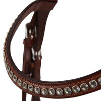 Bridão de couro enrolado Poesia Acavallo Preto Bridão de couro enrolado Poesia Acavallo Preto