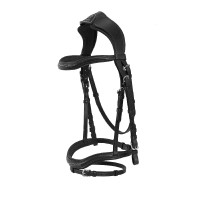 Bridão de couro Amazzone Acavallo Preto Bridão de couro Amazzone Acavallo Preto
