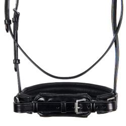 Bridão de adestramento em couro Dressage Equestro Preto