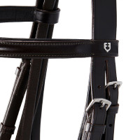 Bridão de adestramento em couro Dressage Equestro Preto