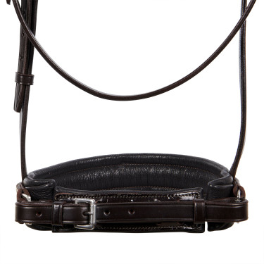 Bridão de adestramento em couro Dressage Equestro Castanho escuro
