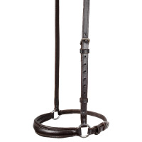 Bridão com focinheira estilo alemão Equestro Castanho escuro