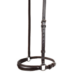 Bridão com focinheira estilo alemão Equestro Castanho escuro