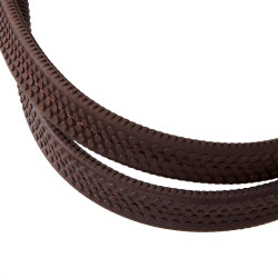 Bridão com noseband mexicano e lã sintética Equestro Conhaque Castanho