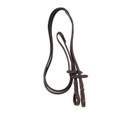 Bridão com noseband mexicano e lã sintética Equestro Castanho escuro
