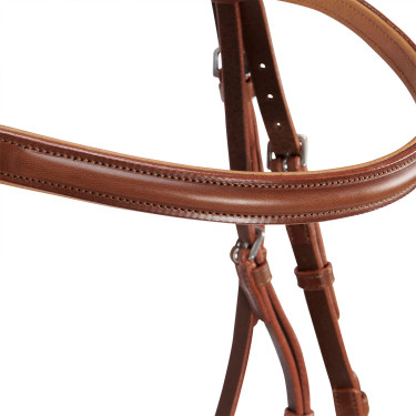 Bridão inglês de couro com rédeas de borracha Genesis Equestro Bridão inglês de couro com rédeas de borracha Genesis Equestro