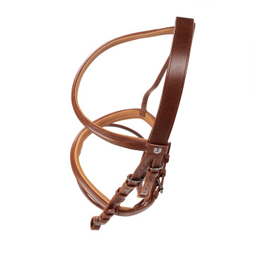 Bridão inglês de couro com rédeas de borracha Genesis Equestro Bridão inglês de couro com rédeas de borracha Genesis Equestro