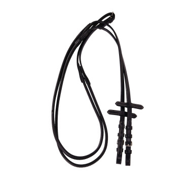 Brida inglesa de couro com bordados Deco Equestro Castanho escuro