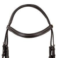 Bridão anatômico elevado e acolchoado Equestro Preto
