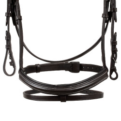 Bridão anatômico elevado e acolchoado Equestro Castanho escuro