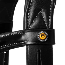 Cabeçada anatômica com pespontos contrastantes Micklem Equestro Cabeçada anatômica com pespontos contrastantes Micklem Equestro