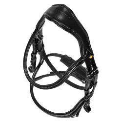 Cabeçada anatômica com pespontos contrastantes Micklem Equestro Cabeçada anatômica com pespontos contrastantes Micklem Equestro