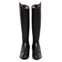 Botas unissexo com inserção multilogo Ace Equestro Preto