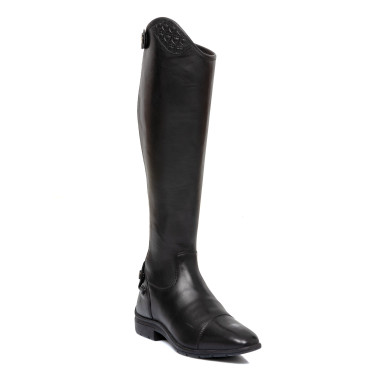 Botas unissexo com inserção multilogo Ace Equestro Preto