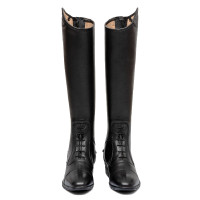 Botas unissexo com atacadores e inserção com vários logotipos Dusk Equestro Preto
