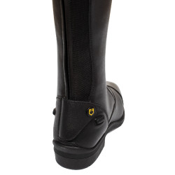 Botas unissexo com atacadores e inserção com vários logotipos Dusk Equestro Preto