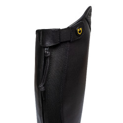 Botas unissexo com atacadores e inserção com vários logotipos Dusk Equestro Preto