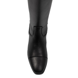 Botas infantis em microfibra revestida Equestro Preto