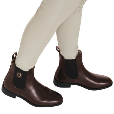 Botas unissexo com elásticos laterais Classic Equestro Castanho escuro