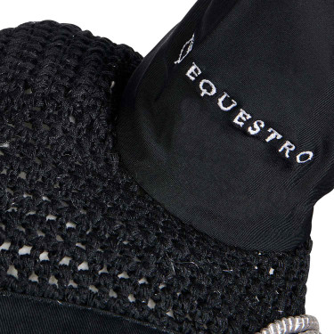 Touca anti-moscas tricotada com cordura Equestro Touca anti-moscas tricotada com cordura Equestro