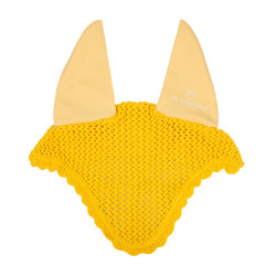 Touca anti-moscas para pônei em algodão com orelhas elásticas Equestro Amarelo Touca anti-moscas para pônei em algodão com orelhas elásticas Equestro Amarelo