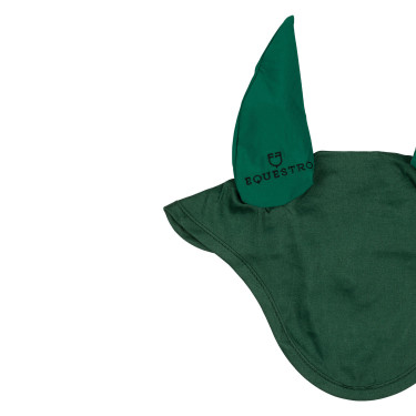 Touca anti-moscas para pônei com orelhas elásticas coleção básica Equestro Verde