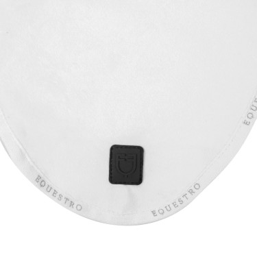 Touca anti-moscas em veludo e tecido técnico Equestro Branco / branco
