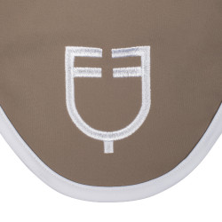 Touca anti-moscas em tecido técnico White Line Edition Equestro Noz Castanho