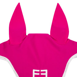 Touca antimoscas em tecido técnico com logotipo GP Equestro Fúcsia / branco Rosa