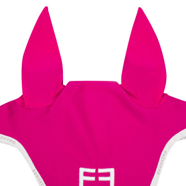 Touca antimoscas em tecido técnico com logotipo GP Equestro Fúcsia / branco Rosa