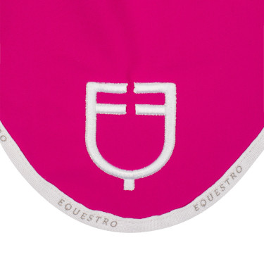 Touca antimoscas em tecido técnico com logotipo GP Equestro Fúcsia / branco Rosa