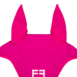 Touca anti-moscas em tecido técnico com logotipo Equestro Fúcsia / branco Rosa