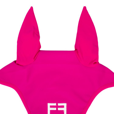 Touca anti-moscas em tecido técnico com logotipo Equestro Fúcsia / branco Rosa