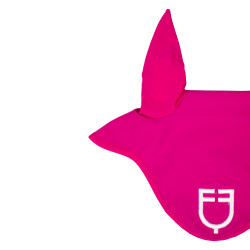 Touca anti-moscas em tecido técnico com logotipo Equestro Fúcsia / branco Rosa