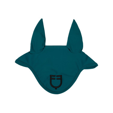 Touca anti-moscas em tecido técnico com logotipo Equestro Petróleo / preto Azul