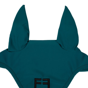 Touca anti-moscas em tecido técnico com logotipo Equestro Petróleo / preto Azul