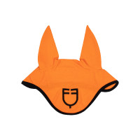 Touca anti-moscas em tecido perfurado com logotipo Black Line Edition Equestro Laranja