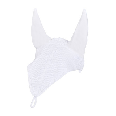 Touca anti-moscas em malha com fixação na focinheira Equestro Branco