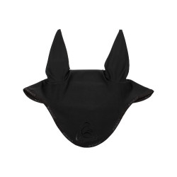 Touca anti-moscas em lycra com logotipo em silicone Acavallo Preto / preto