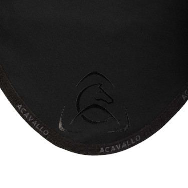 Touca anti-moscas em lycra com logotipo em silicone Acavallo Preto / preto Touca anti-moscas em lycra com logotipo em silicone Acavallo Preto / preto