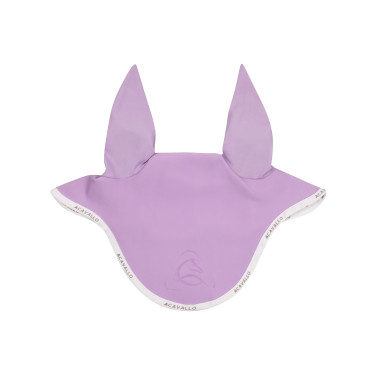 Touca anti-moscas em lycra com logotipo em silicone Acavallo Lilás / branco Violeta