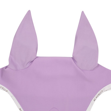 Touca anti-moscas em lycra com logotipo em silicone Acavallo Lilás / branco Violeta