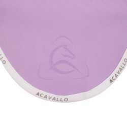 Touca anti-moscas em lycra com logotipo em silicone Acavallo Lilás / branco Violeta